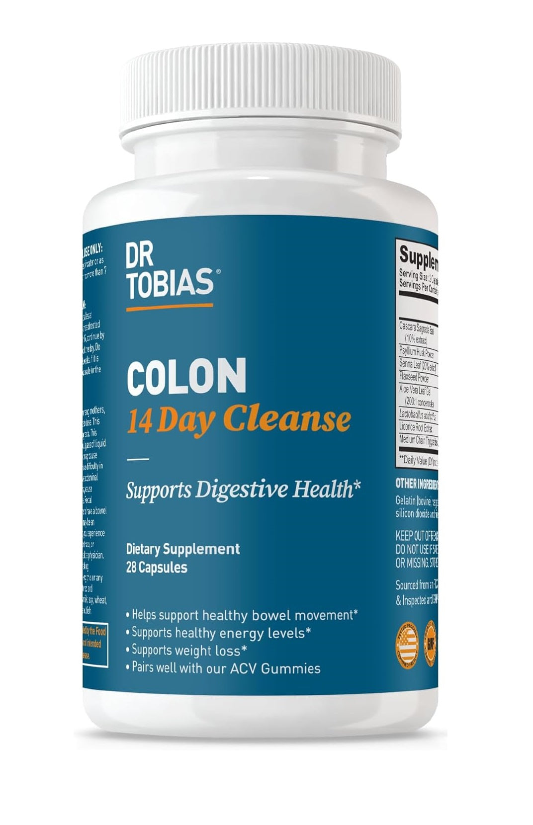 28 Mix Fibras Regulador Intestinal 14 Dias Dr Tobias Colon X000L2H3XP