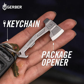Gerber Hatchet Keychain Tool Multiferramenta 3 em 1 - 7cm