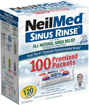 Neilmed Sinus Rinse 100 Pacotes Refil para Higienizador nasal
