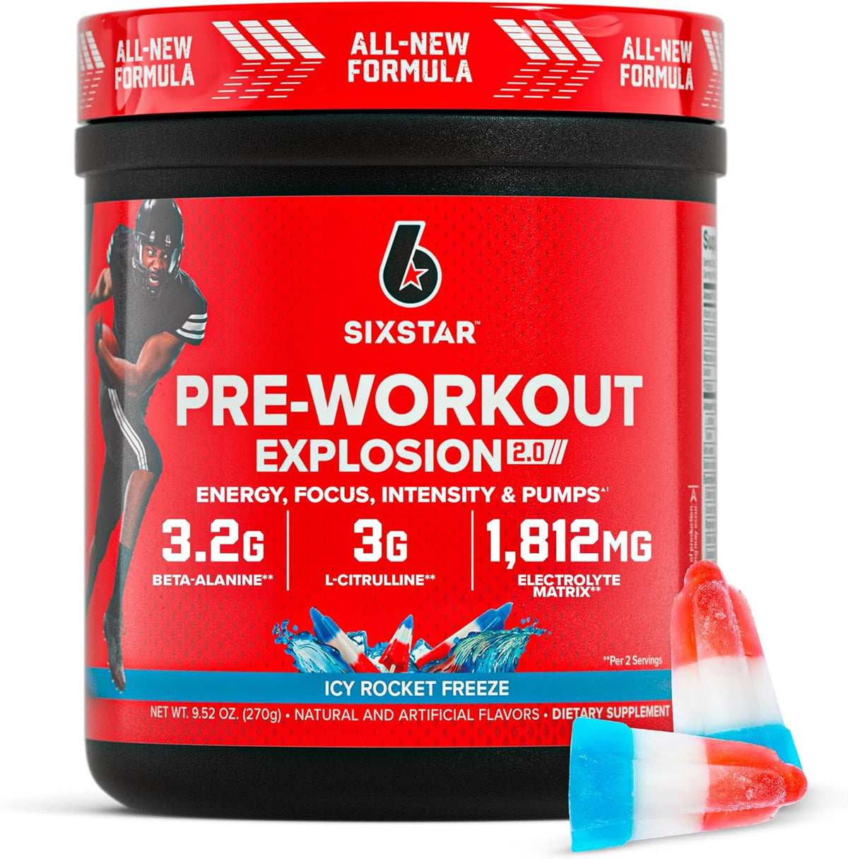 Six Star Pre Treino Explosion 2.0 Sixstar Icy Rocket Freeze