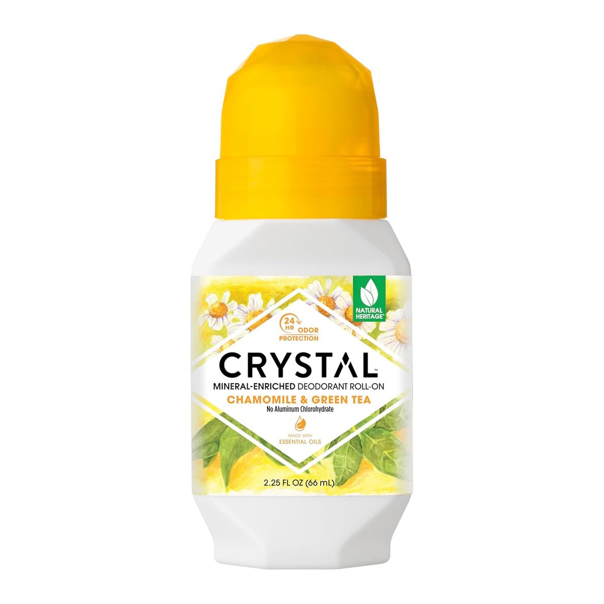 Antitranspirante Roll On Crystal Desodorante Crystal Chamomile & Green Tea 66 Ml
