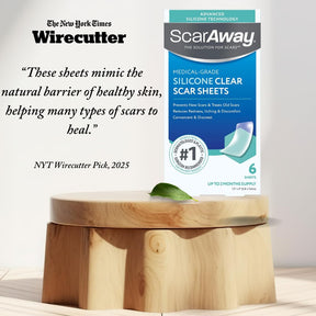 Scaraway Silicone Scar Sheets 6 Fitas Tratamento Cicatrizes