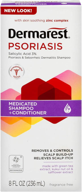 Dermarest Psoriasis Medicated Shampoo/condicionador 236ml