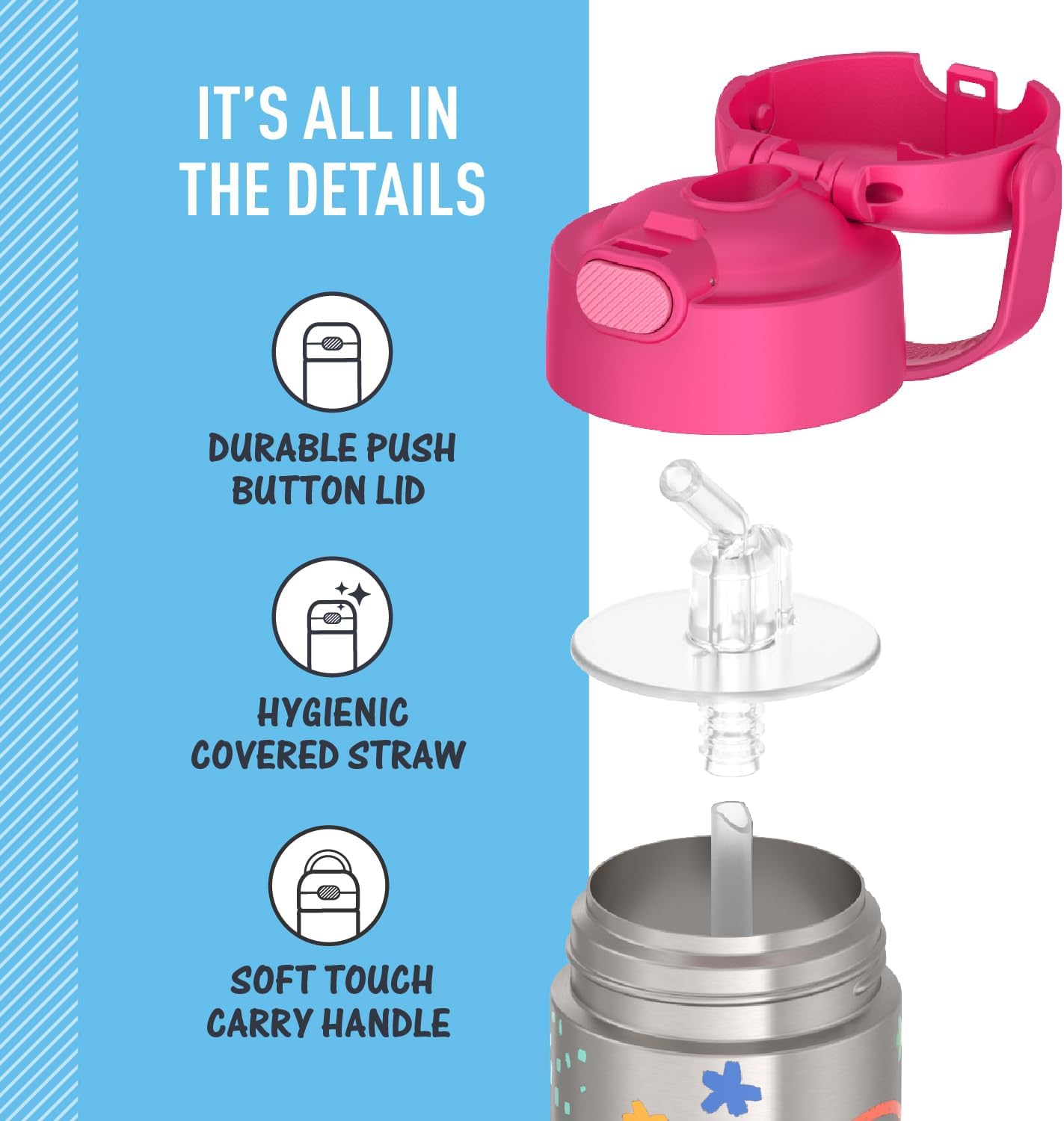 Thermos Funtainer Garrafa Térmica Kids Peppa Pig - 355ml