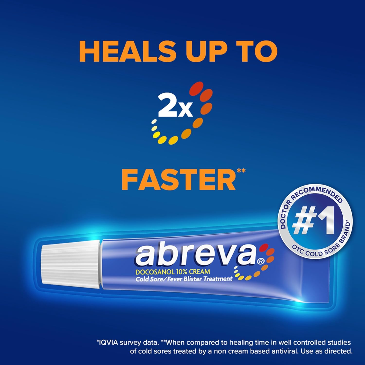 Abreva - Docosanol 10% - Trata Herpes / Bolhas - Tubo 2 Gr
