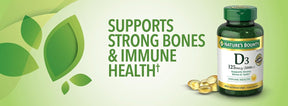 Nature's Bounty Vitamina D3 125mcg 5000ui 400 Cápsulas