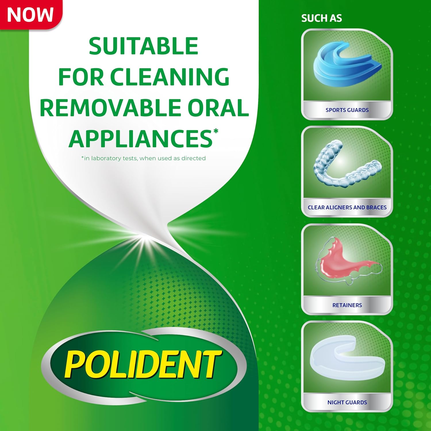 Limpador De Dentadura Polident 120 Pastilhas Importado Usa