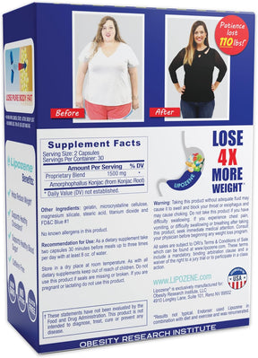Redutor De Peso - Lipozene 60 Caps - Mais Vendido Nos Eua