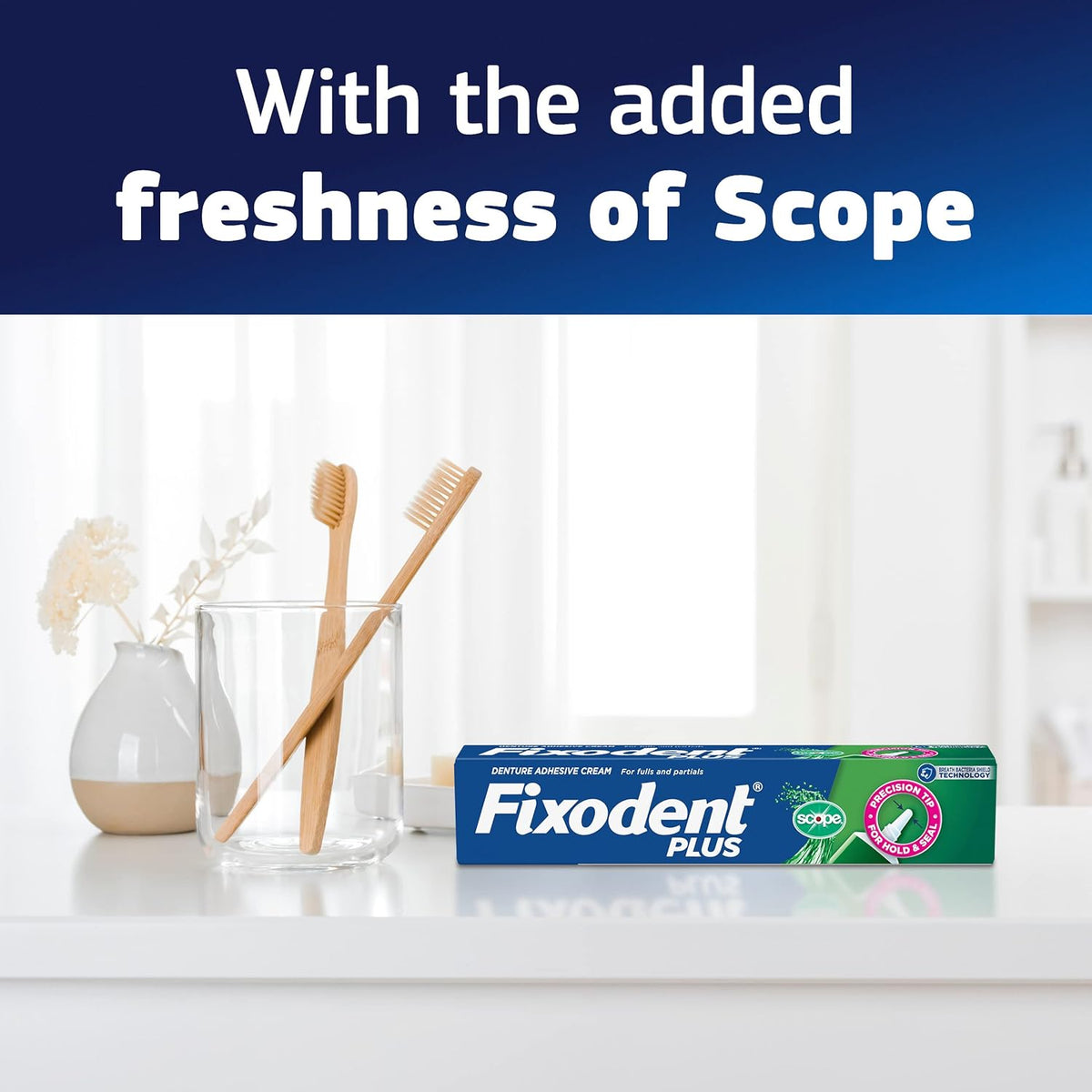 Creme Fixador De Dentadura Fixodent Plus Scope 57g - 1 Tubo