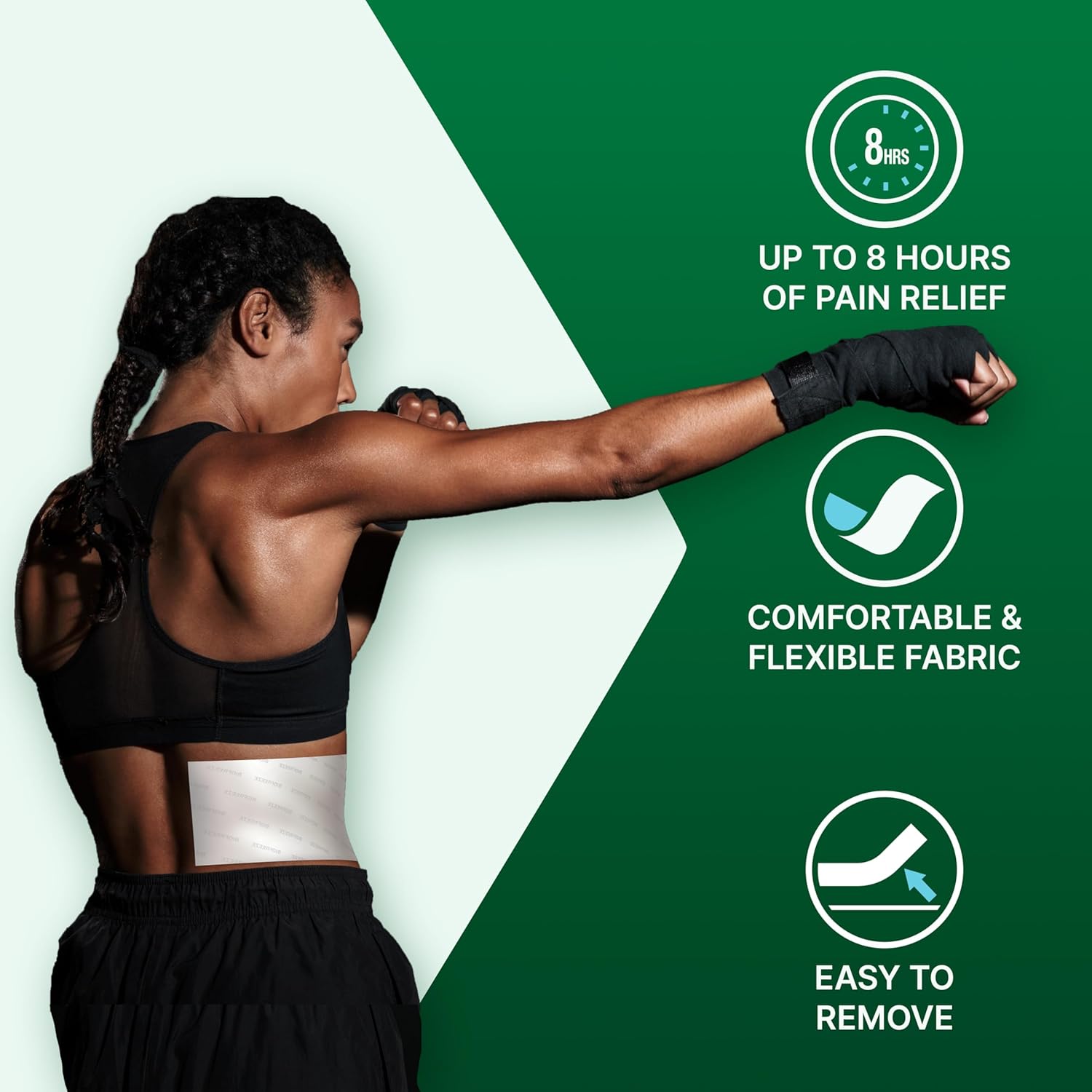 Biofreeze 5x Adesivos de Mentol Grandes P/ Alivio da Dor