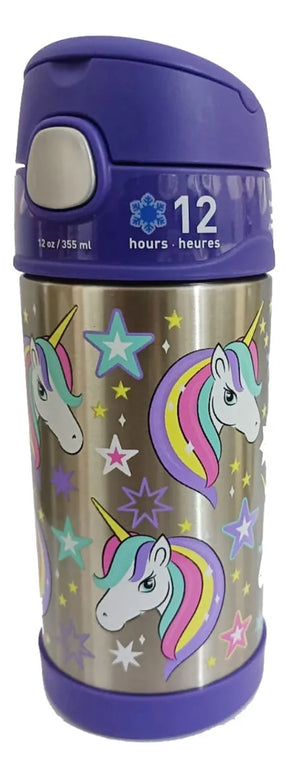 Thermos Funtainer Garrafa Térmica Unicórnios 355ml - Lilas