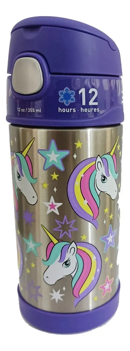 Thermos Funtainer Garrafa Térmica Unicórnios 355ml - Lilas
