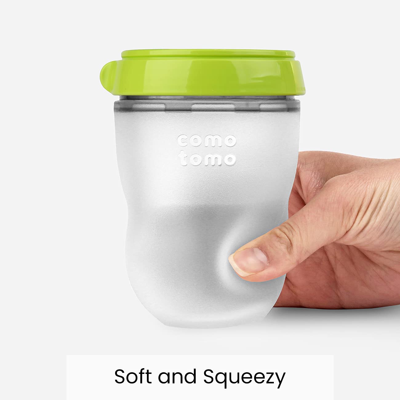Mamadeira De Silicone Como Tomo 250ml Verde