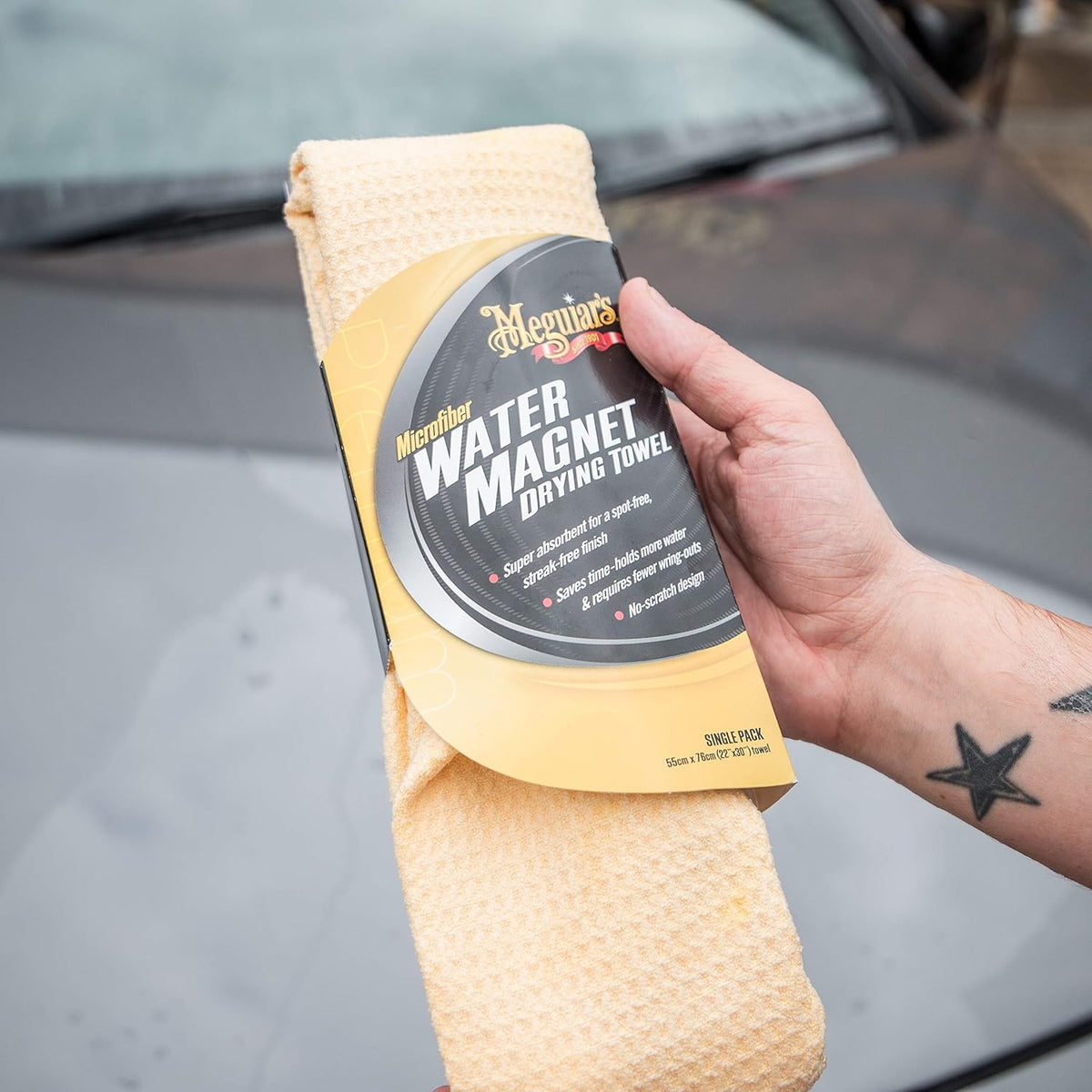 Toalha Para Enxugar Amarela Meguiars - Water Magnet X2000