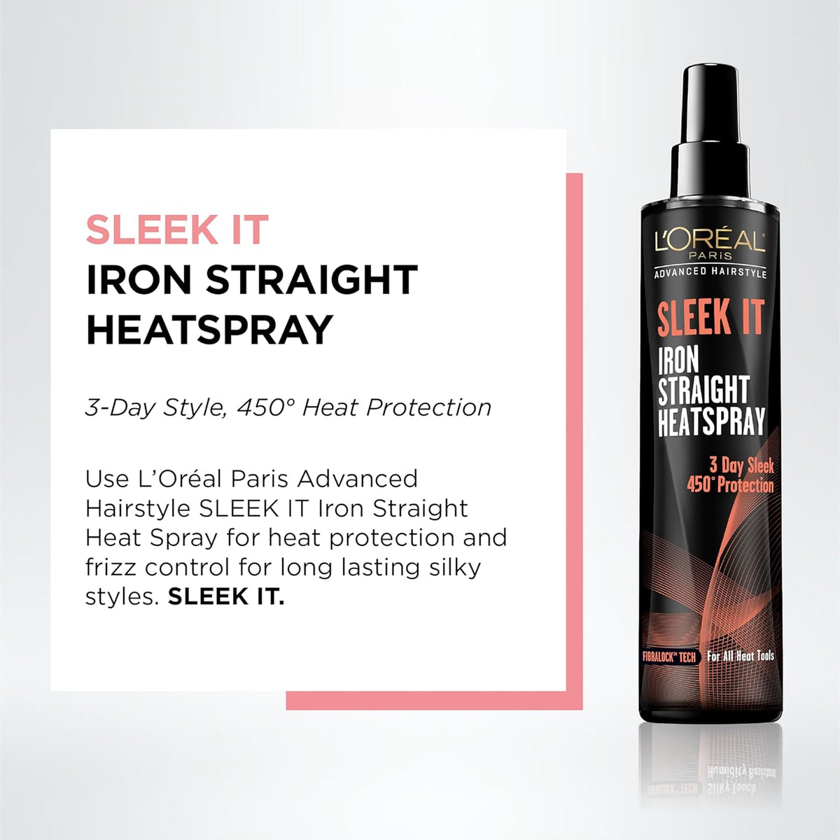 Loreal Sleek It Protetor Térmico - Cabelo Liso 3 Dias 170ml