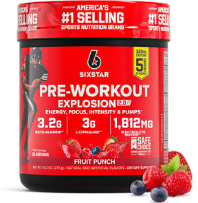 Six Star Pre Treino Explosion 2.0 Sixstar - Fruit Punch
