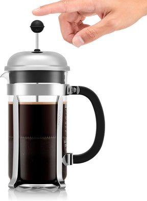 Prensa Cafeteira Francesa Bodum Chambord Prata - 1 Litro