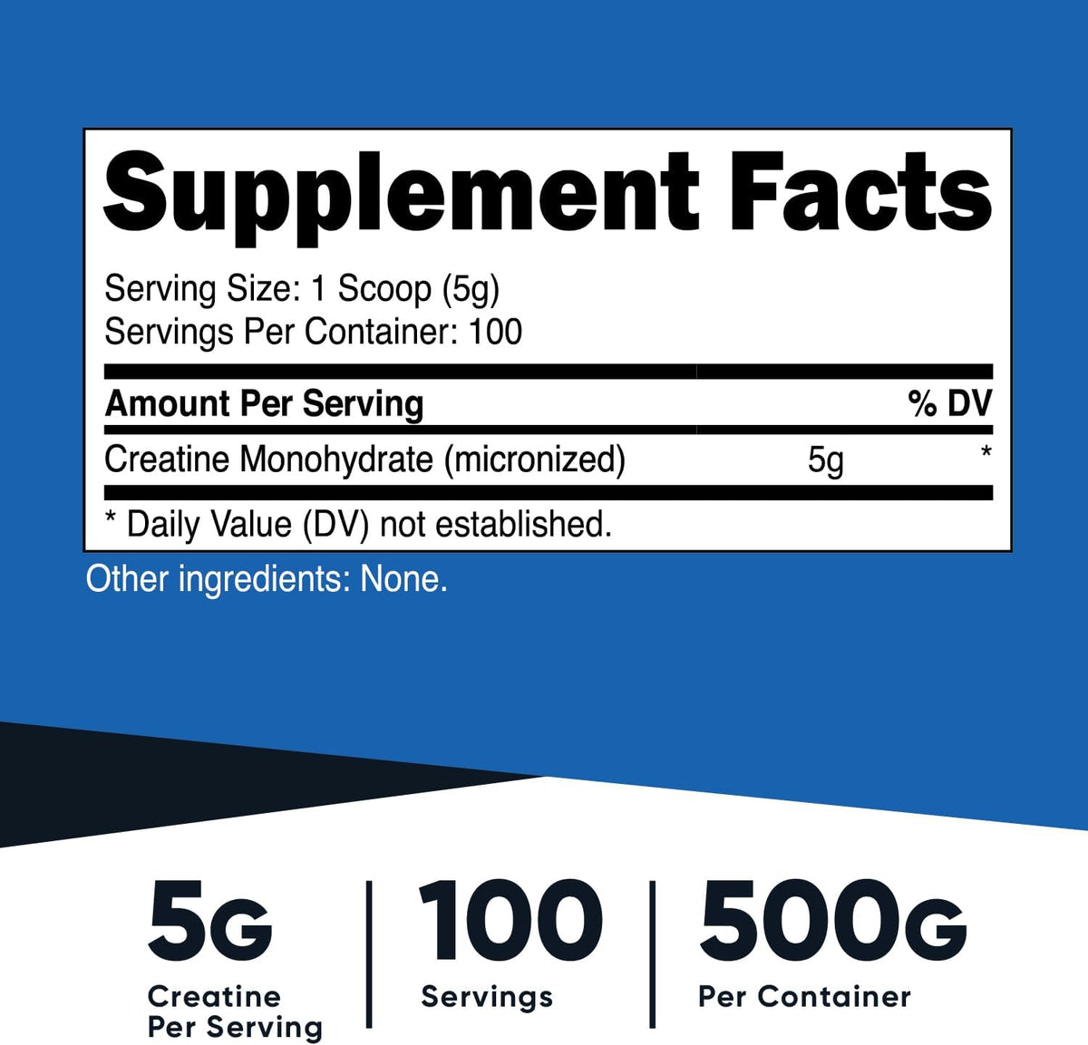 Creatina Monoidratada em Pó Micronizada Nutricost 500g